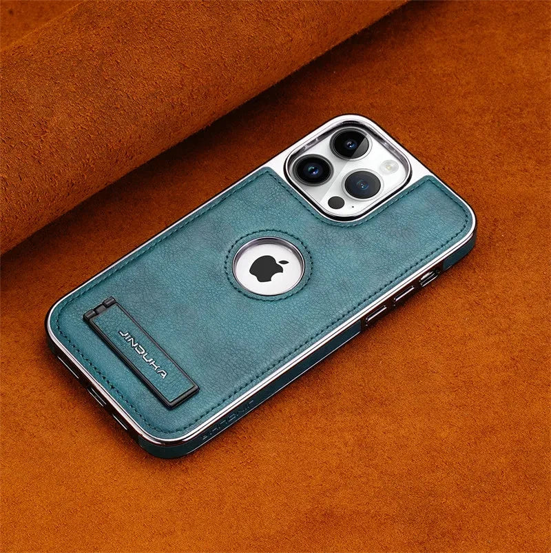 Executive Business Pro: Inner Fur Leather Stand Case For iPhone Covers Nepal