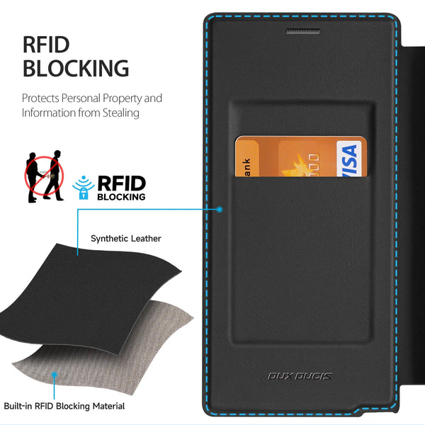 Galaxy Shield Magnetic Wallet Case