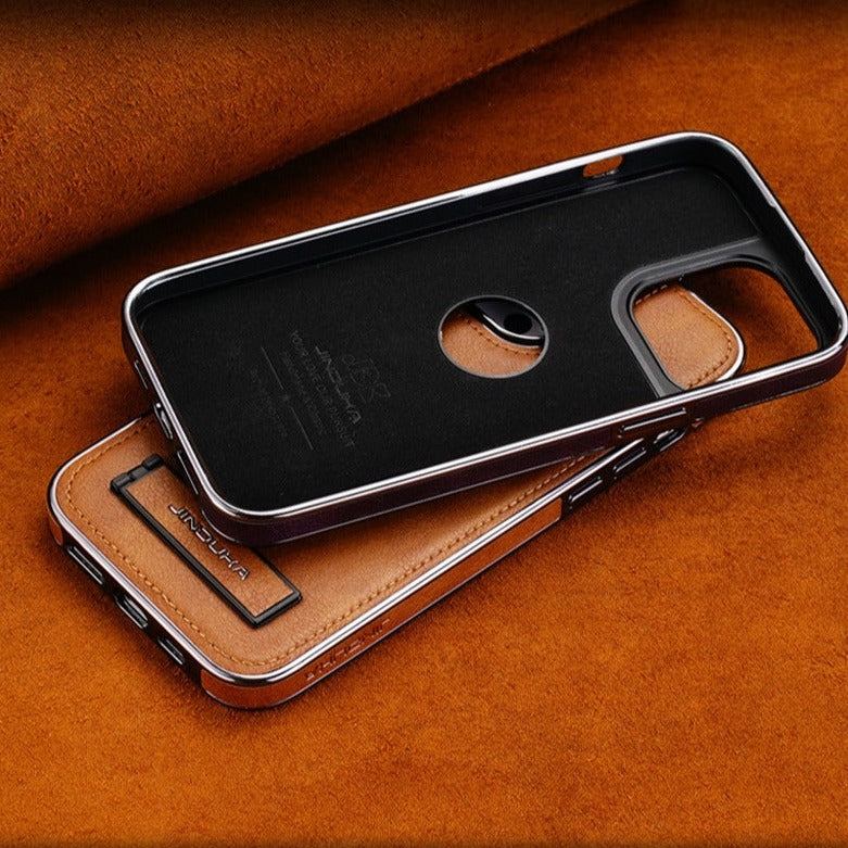 Executive Business Pro: Inner Fur Leather Stand Case For iPhone Covers Nepal