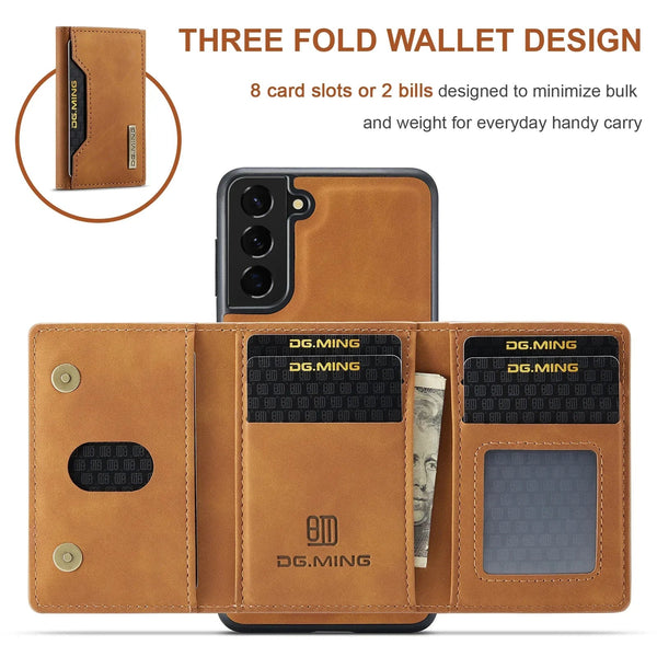 Magnetic Leather Phone Wallet