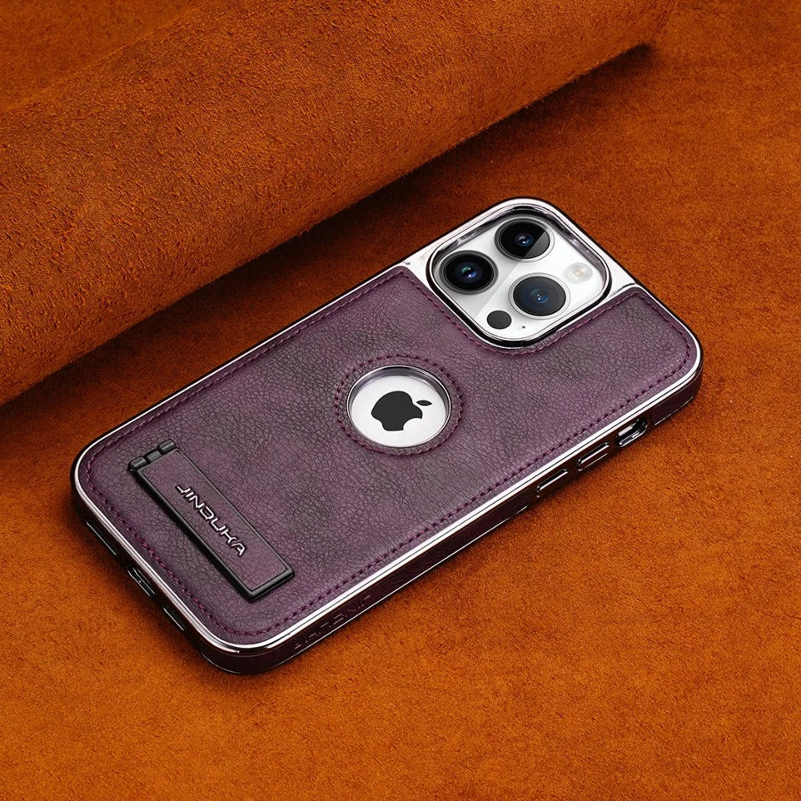 Executive Business Pro: Inner Fur Leather Stand Case For iPhone Covers Nepal