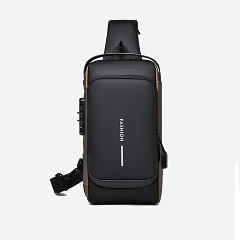 Men's Secure-USB Sling Bag Covers Nepal