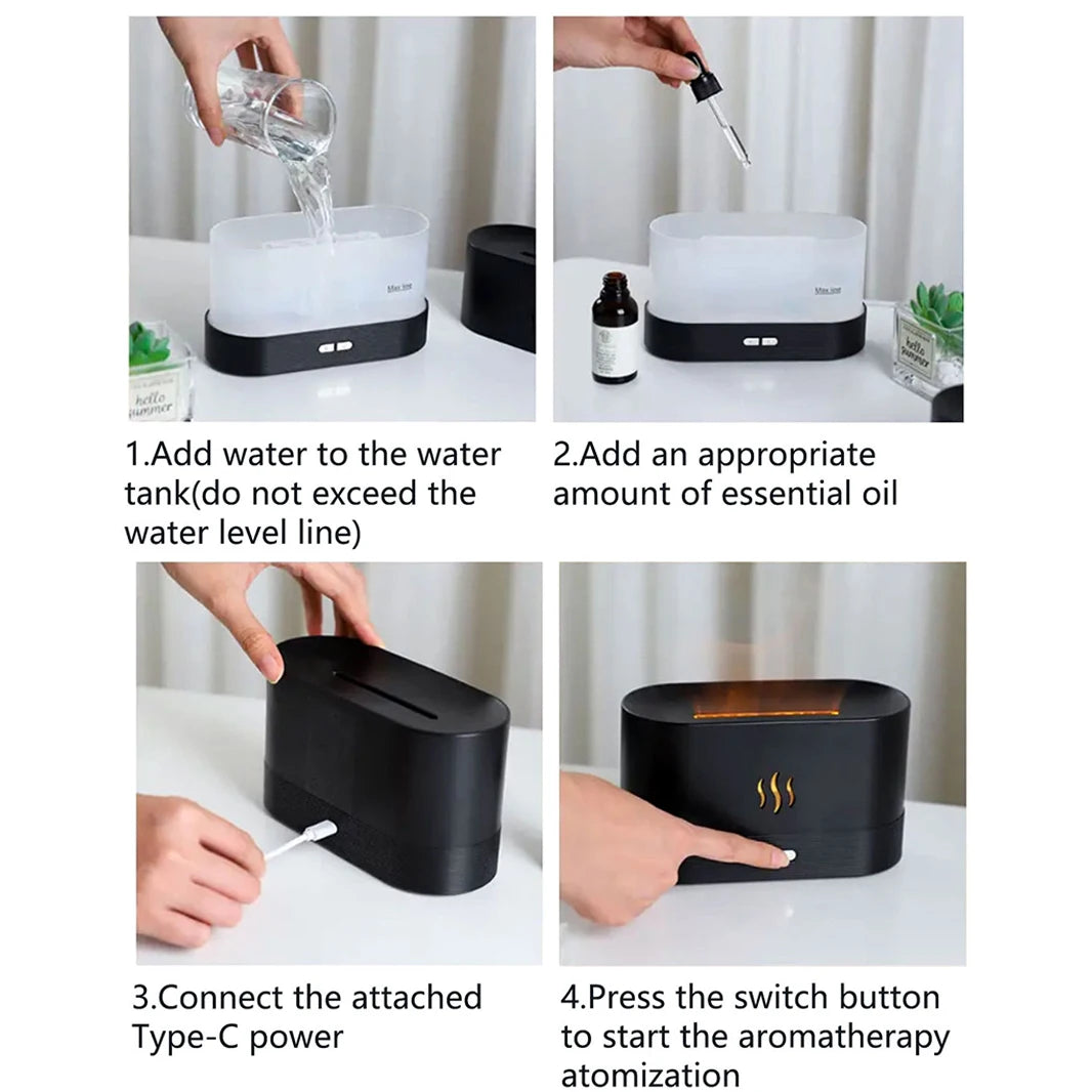 Flame Light Aroma Diffuser Covers Nepal