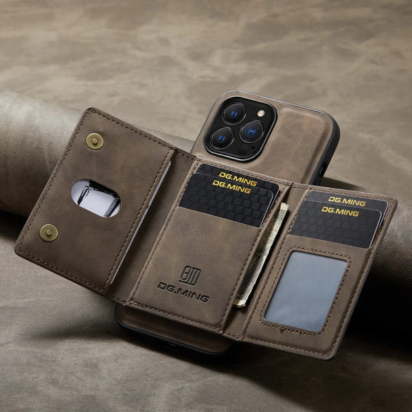 Luxury Leather iPhone Wallet Case Covers Nepal