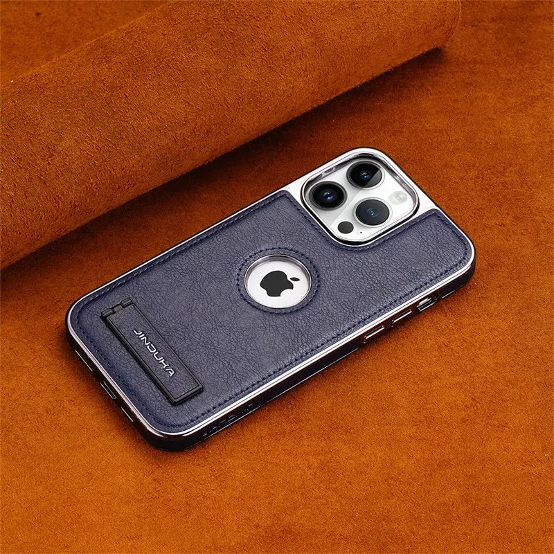 Executive Business Pro: Inner Fur Leather Stand Case For iPhone Covers Nepal