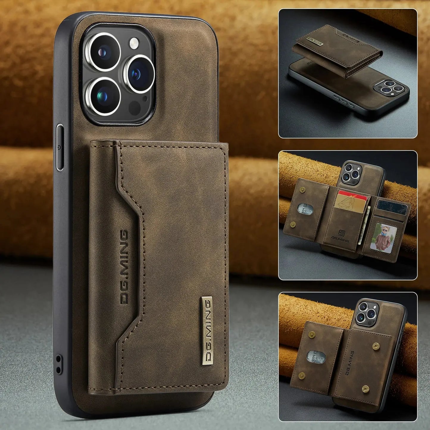 DG.MING Pro: All-in-One iPhone Wallet Case Covers Nepal