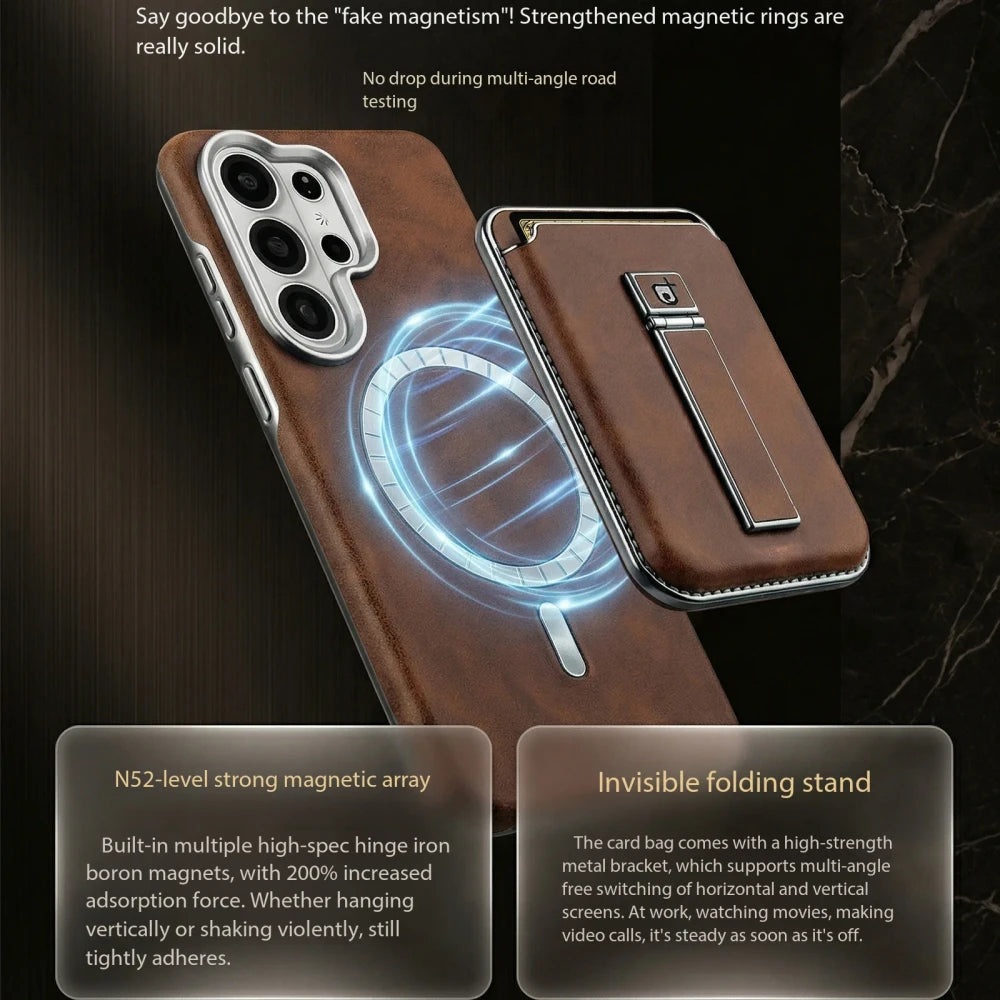 Magnetic Leather Card Holder Case Covers Nepal