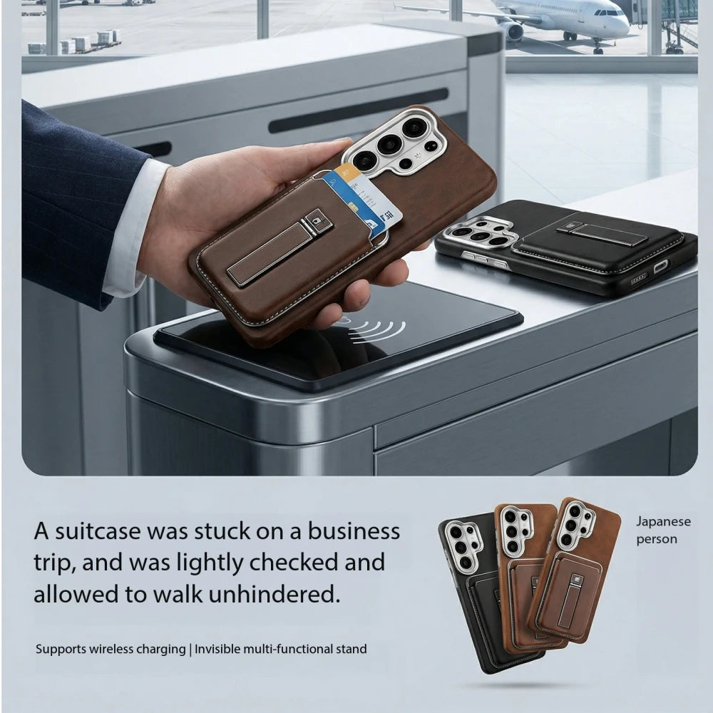 Magnetic Leather Card Holder Case Covers Nepal