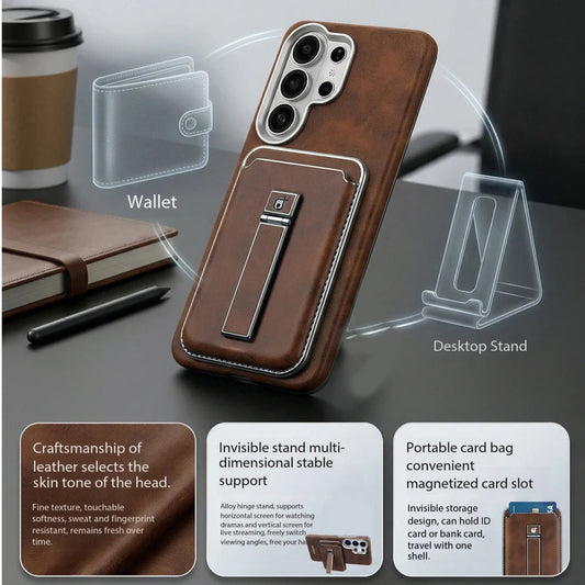 Magnetic Leather Card Holder Case Covers Nepal