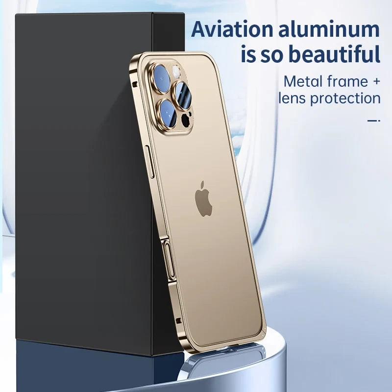 Luxury Removable Aluminum Alloy Frame Phone Case For iPhone 12 13 14 15 16Pro Max Plus Metal Lens Protect Frame Shockproof Cover Covers Nepal