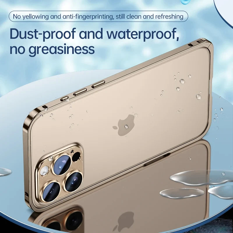 Luxury Removable Aluminum Alloy Frame Phone Case For iPhone 12 13 14 15 16Pro Max Plus Metal Lens Protect Frame Shockproof Cover Covers Nepal