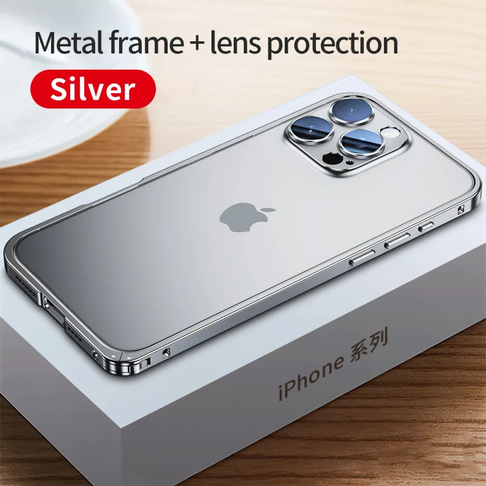 Luxury Removable Aluminum Alloy Frame Phone Case For iPhone 12 13 14 15 16Pro Max Plus Metal Lens Protect Frame Shockproof Cover Covers Nepal