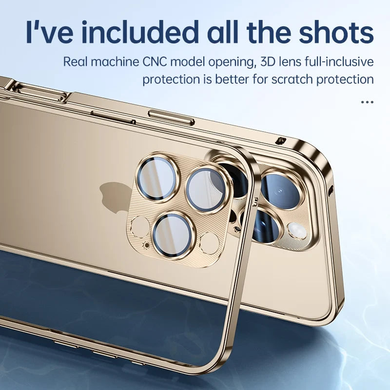 Luxury Removable Aluminum Alloy Frame Phone Case For iPhone 12 13 14 15 16Pro Max Plus Metal Lens Protect Frame Shockproof Cover Covers Nepal