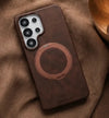 Genuine Leather Magnetic Stand Phone Case Covers Nepal