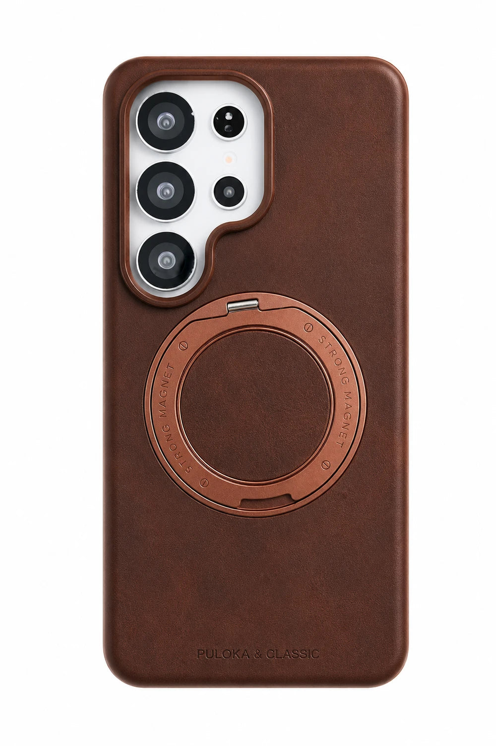 Genuine Leather Magnetic Stand Phone Case Covers Nepal