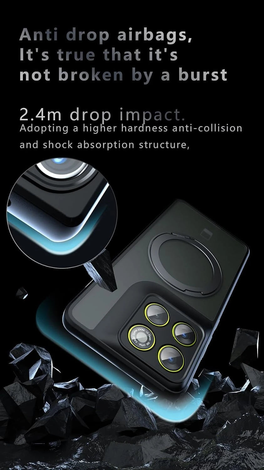 Metal 360  Magnetic Kickstand Matt Phone Case Covers Nepal