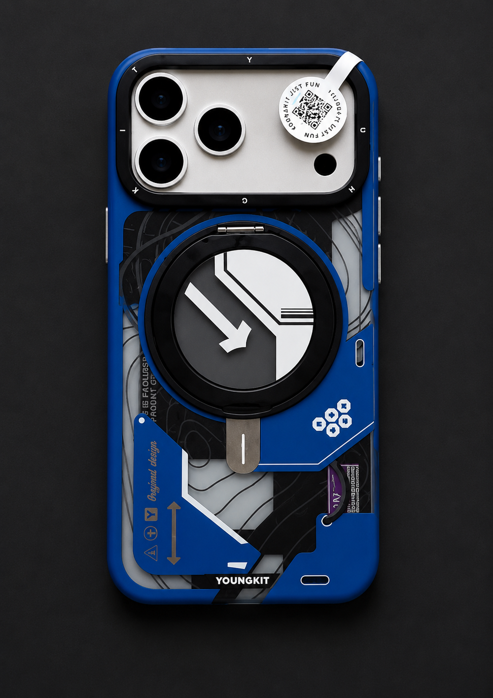 Younkit Brand: Cyberpunk 360° Spin Magnetic Stand Case Covers Nepal