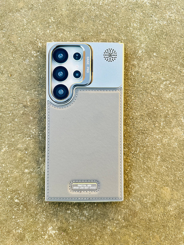 Frameless Camera Stand Metal Plus TPU Leather Case For Samsung Covers Nepal