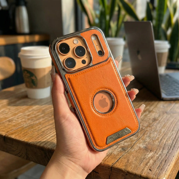 MagnaShield Business Leather Phone Case