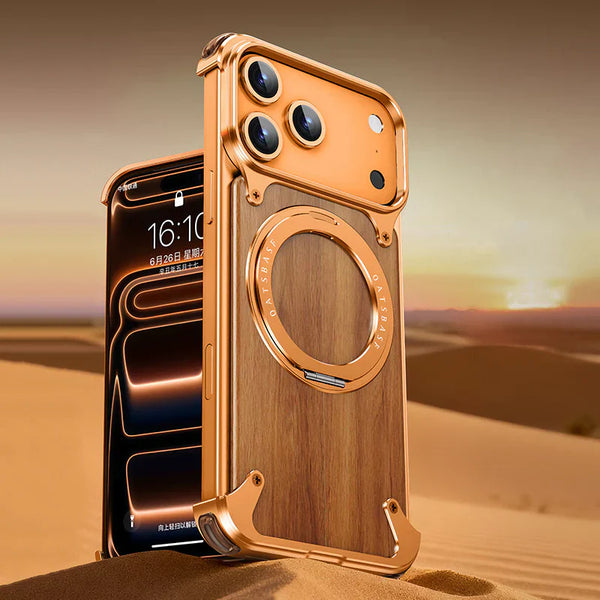 Walnut Magnetic Wooden Phone Case