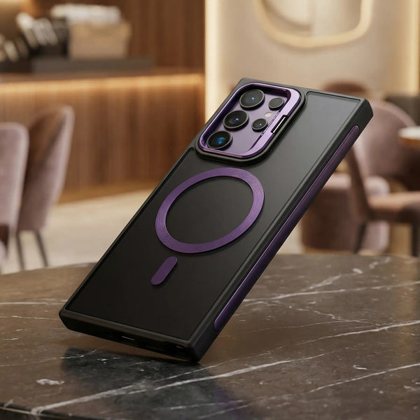 Dual-Color Magnetic Stand Phone Case Covers Nepal