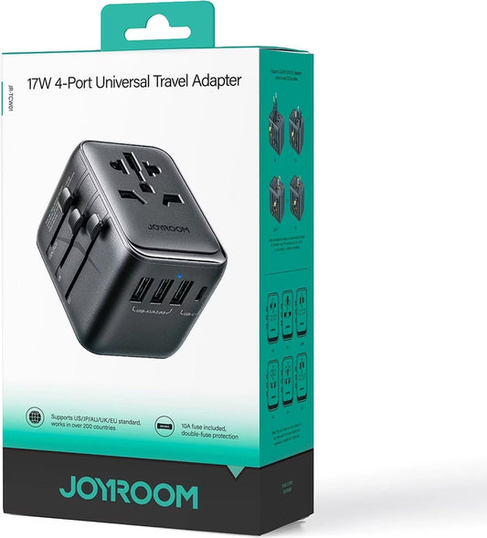 JOYROOM Global Power Adapter with USB Ports Covers Nepal