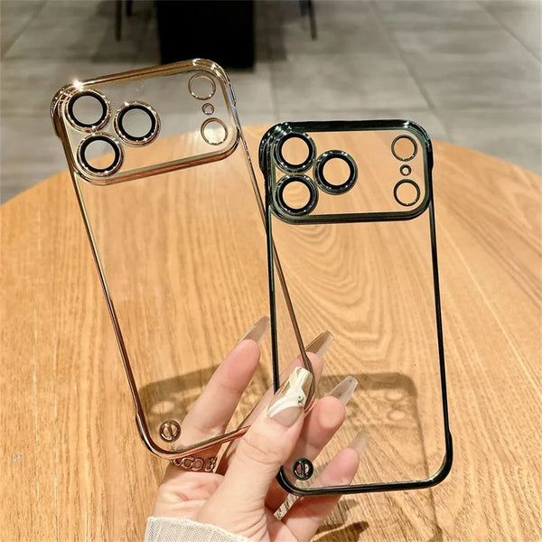 CrystalGuard Clear Frameless Phone Armor Covers Nepal