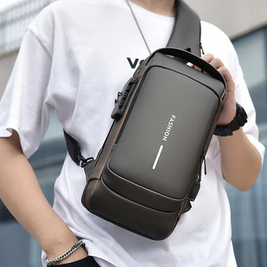 Men's Secure-USB Sling Bag Covers Nepal