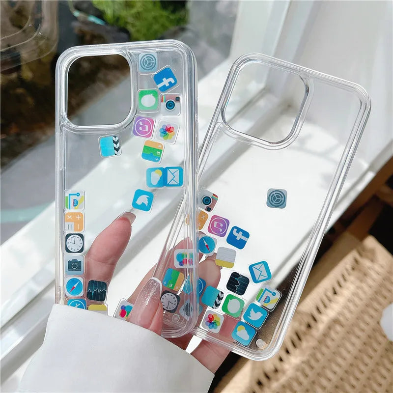Transparent Liquid Quicksand Glitter Sparkle Shield Case for iPhone Covers Nepal