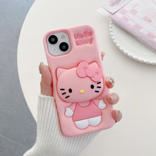 Cute Cartoon Silicone iPhone Case Covers Nepal