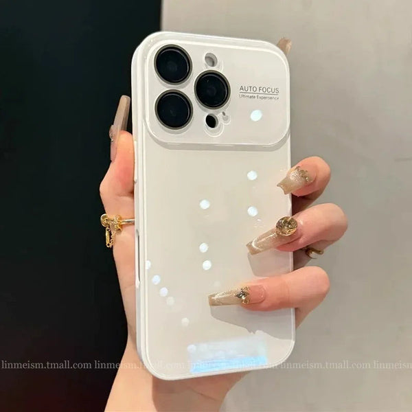 Glossy Tempered Glass Armor Case